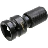 GEKO Adapter voor Slagsleutel - 1/2" naar 1/4" HEX - 50mm - Versterkte Kern