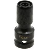 GEKO Adapter voor Slagsleutel - 1/2" naar 1/4" HEX - 50mm - Versterkte Kern