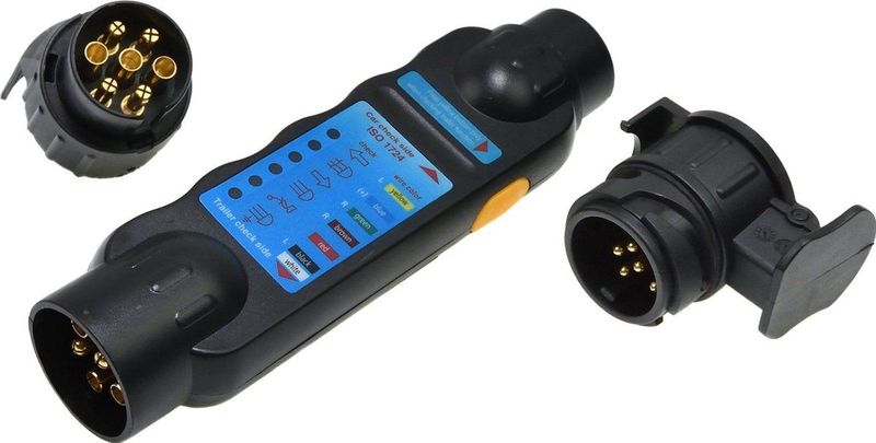 GEKO Tester voor aanhangerverlichting - Draadloos - Inclusief adapters 13/7 en 7/13