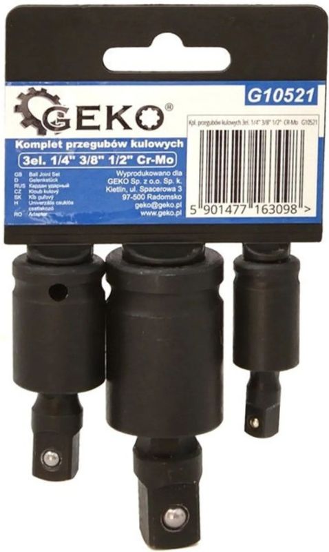 GEKO - Ball Joint Set - 3 Stuks - Cr-Mo Staal