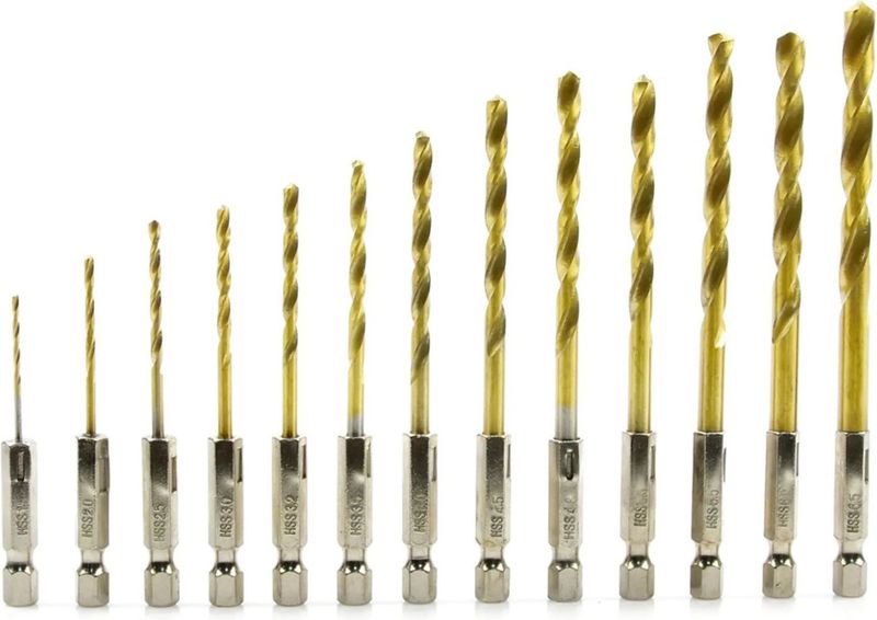 GEKO - Boor Set - 13 Stuks - HSS - TiN Coating