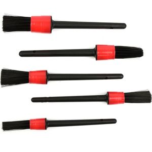 GEKO Detailing borstelset - Zachte synthetische haren - 20-40mm - 5 stuks - Voor moeilijk bereikbare plekken