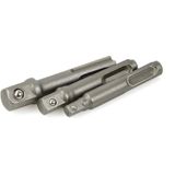 GEKO - SDS-Plus Adapters - Set van 3 - Chroom-Vanadium Staal