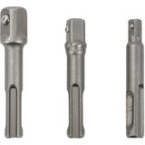 GEKO - SDS-Plus Adapters - Set van 3 - Chroom-Vanadium Staal