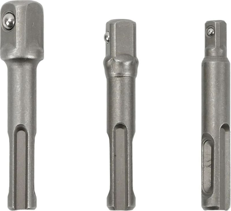 GEKO - SDS-Plus Adapters - Set van 3 - Chroom-Vanadium Staal