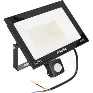 Keltin LED floodlight - 100W - bewegingssensor - warm wit 2700K - IP66 - verstelbaar