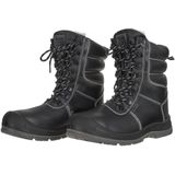 GEKO Isolerende Winterveiligheidsschoenen - S3 Bescherming - Antislip - Zwart - Rundleer