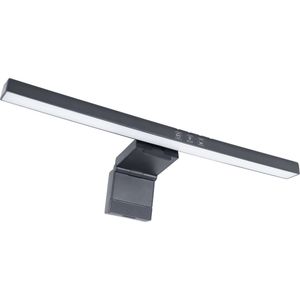 LED Monitor lamp - Bureaulamp met klem - Dimbaar - USB - ZWART - Aangepast kleurlicht CCT - 3000K-4000K-6000K