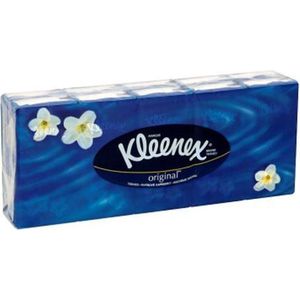 Kleenex - Original Family - Papieren Zakdoekjes - 3-Laags - Verpakking 10x10 st