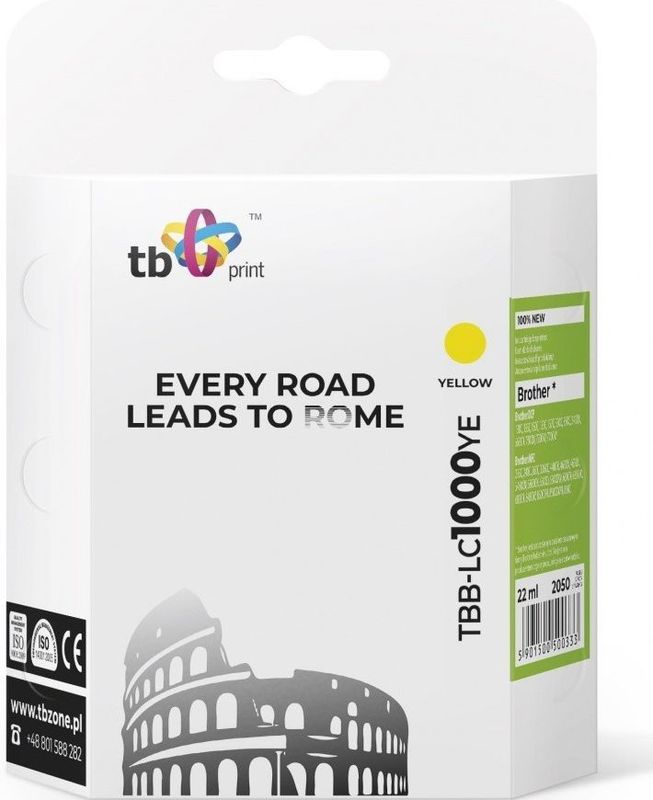 TB Ink TBB-LC1000YE (Brother LC1000YE) geel 100% new