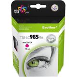 Print-Verlag - TBB-LC985MA - Toner - Magenta - Compatibel met Brother