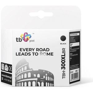Print-Verlag - TBH-300XLBR - Inktcartridge - Zwart - Gereviseerd