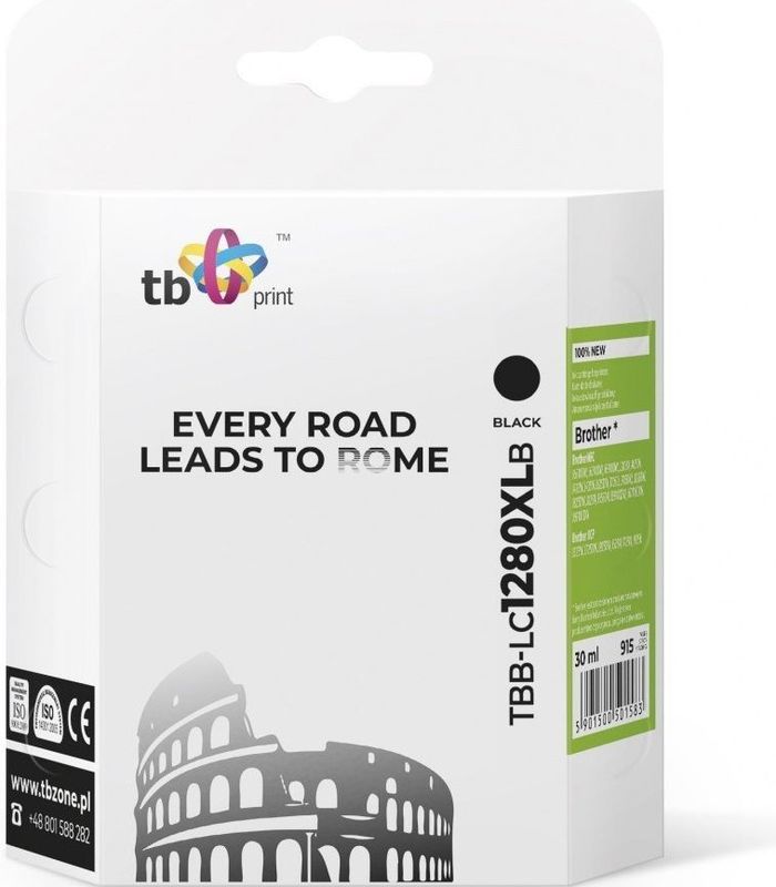 TB Ink voor Brother LC1280XL zwart TBB-LC1280XLB