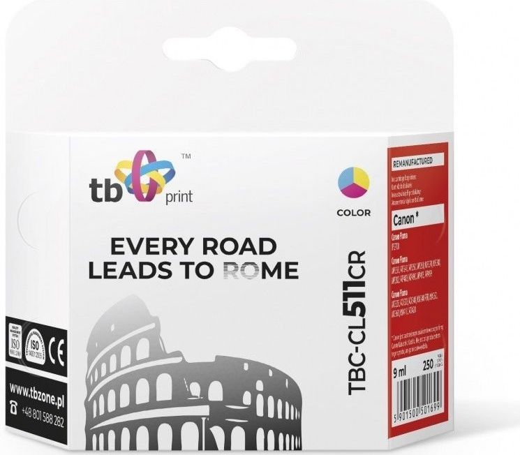 TB Ink voor Canon MP 240 kleur ref. TBC-CL511CR