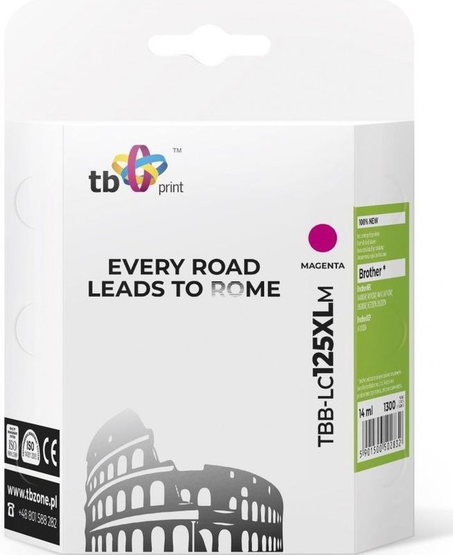 TB Ink voor Brother LC125XL Magenta TBB-LC125XLM