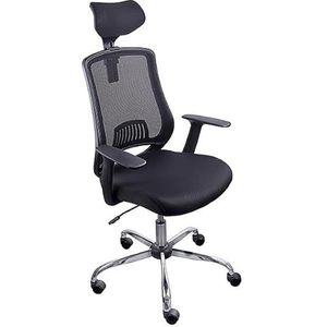 Officer Products - ITAKA - Bureaustoel - Zwart - Ergonomisch - Verstelbare Rugleuning