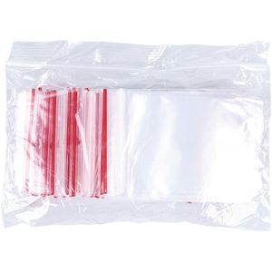 1000 zakjes met ritssluiting, hersluitbaar, transparant, voor levensmiddelen, sieraden, accessoires, formaat 4 x 6 cm