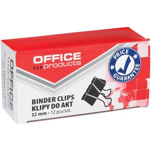 Office Products - Papierklemmen - 32 mm - 12 Stuks - Metaal