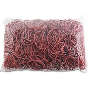 OFFICE PRODUCTS rubberen banden diameter: 50 mm, kleur: rood/gewicht: 1000 g – 1 kg/huishoudelijk rubber ringen rubber/rubber 60% / rubber voor thuis kantoor school