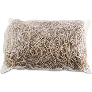 OFFICE PRODUCTS elastiek, diameter: 60 mm, kleur: natuur/beige/gewicht: 1000 g, 1 kg/rubber voor huishouden, rubber, 60% rubber, voor thuis, kantoor, school