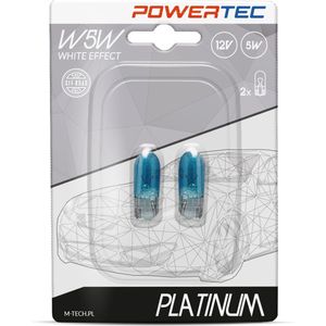 Powertec W5W 12V - Platinum Wedge White Effect - Set