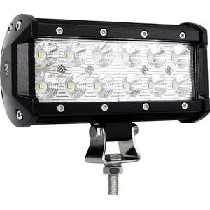 M-Tech LED Lichtbalk - dubbele rij - rechte vorm - 36W - 2400 Lumen