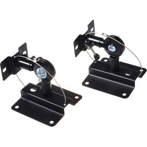 Maclean MC-552 - Luidspreker Muurbeugel - Zwart - Set van 2