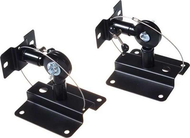 Maclean MC-552 - Luidspreker Muurbeugel - Zwart - Set van 2