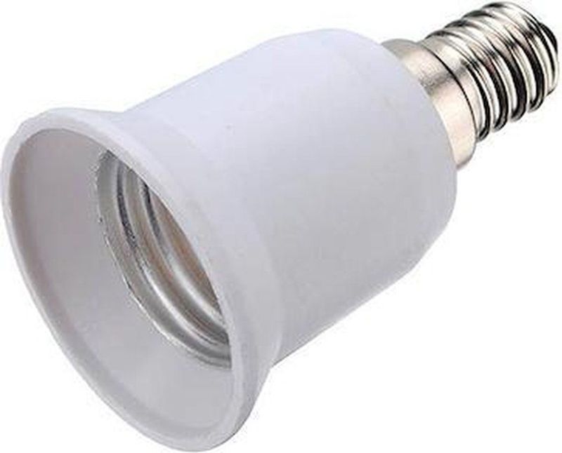 LED Line - Verloopfitting E14 naar E27 - Wit - Max 60W