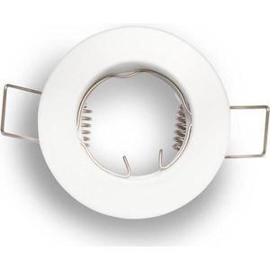 LEDLine inbouwspots, LED, halogeenspotfitting rond, aluminium, wit, ideaal voor 35 mm GU10 + MR16 LED lampsm MR16 fitting flush