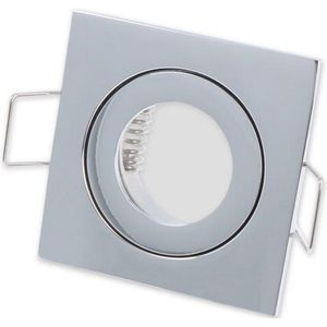 MR11 - Inbouwspot - Vierkant - Aluminium - Waterdicht IP44 - Chroom
