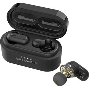BlitzWolf BW-FYE7 écouteur/casque Sans fil Ecouteurs Appels/Musique/Sport/Au quotidien Bluetooth Noir