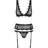 Obsessive - Emperita 3 st. Set Zwart S/M