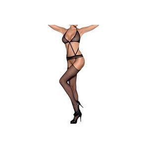 Obsessive Bodystocking - Erotische Body - One Size - Zwart
