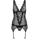 Obsessive Emperita met String - Erotische Lingerieset - One Size - Zwart