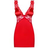 Obsessive Secred Jurkje & String - Erotische Jurk - Maat S/M - Rood