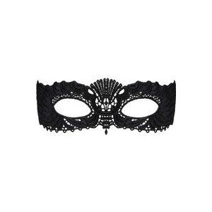 Obsessive - geborduurde Venetiaanse masker (zwart)