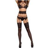 Obsessive Frivolla Lingerie Set 4 stuks Zwart S/M