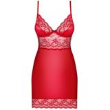 Obsessive Lovica Jurkje & String - Erotische Jurk - Maat XXL - Rood