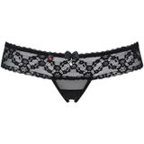 Obsessive 837-THC-1 Thong - Erotisch Onderbroek - Maat S/M - Zwart