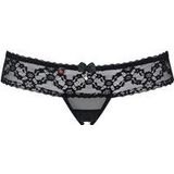 Obsessive 837-THC-1 Thong - Erotisch Onderbroek - Maat S/M - Zwart