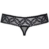 Obsessive 837-THC-1 Thong - Erotisch Onderbreok - Maat L/XL - Zwart