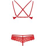 BH und Panty-String mit doppelten Trägern