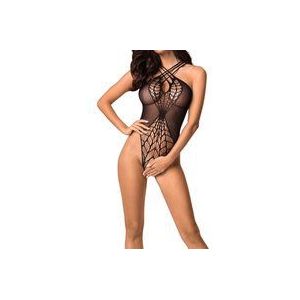 Obsessive Teddy webpatroon - Erotische Body - One Size - Zwart