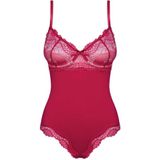 Obsessive Rosalyne Teddy - Erotische Body - Maat S/M - Rood