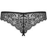 Obsessive Contica Kruisloze Slip - Erotische Lingerieset - Maat S/M - Zwart