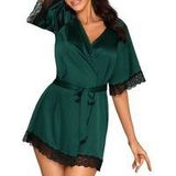 Obsessive - Sensuelia Robe Groen XXL