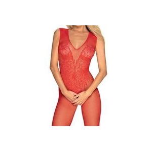 Obsessive N112 - Erotische Catsuit - Rood - S/M/L