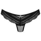 Slip „Ivannes“ mit Spitze und semitransparentem Mesh