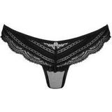 Slip „Ivannes“ mit Spitze und semitransparentem Mesh